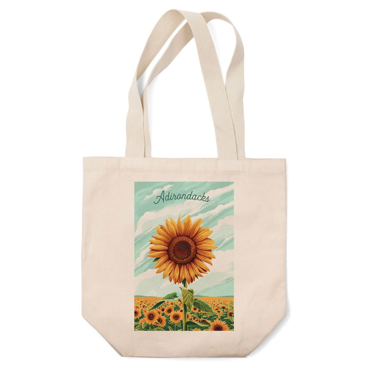 Adirondacks, Dare to Bloom, Sunflower, Tote Bag Totes Lantern Press 