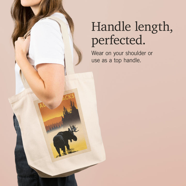 Adirondacks, New York, Moose at Dawn, Tote Bag Totes Lantern Press 