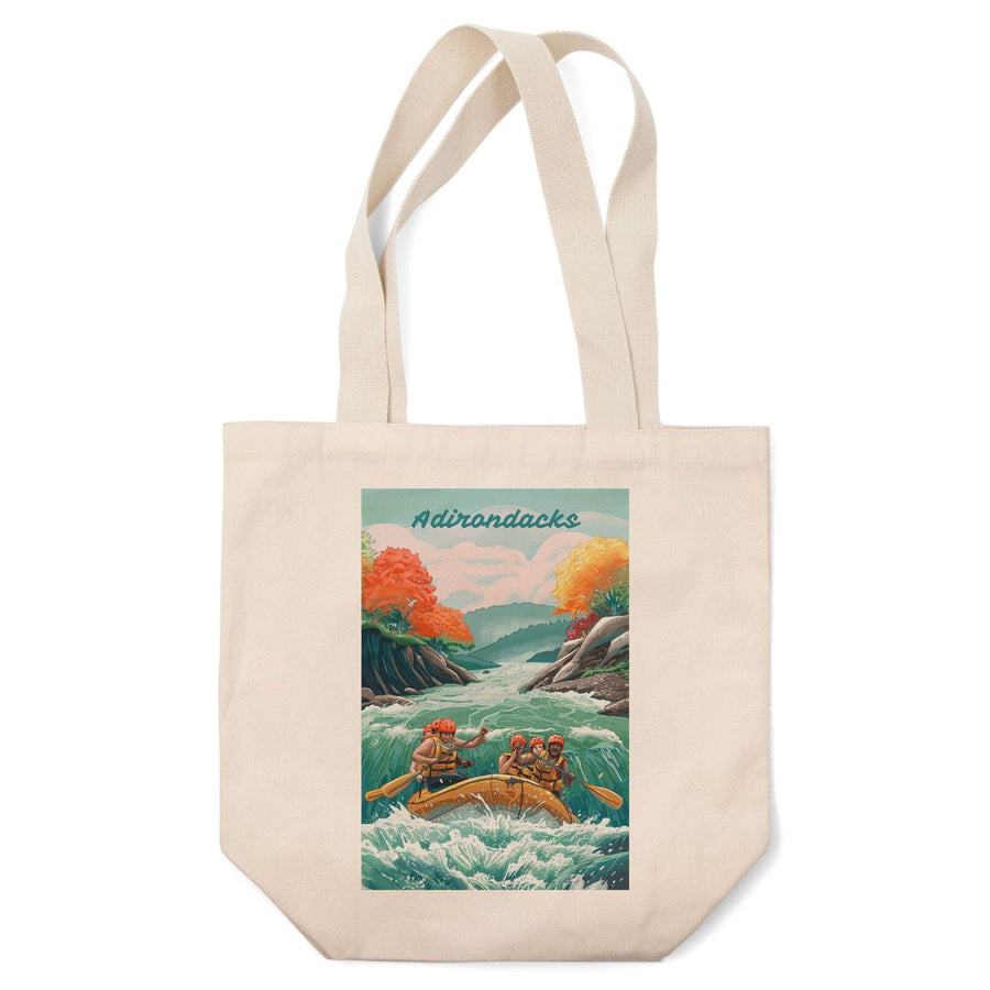 Adirondacks, Seek Adventure, River Rafting, Tote Bag Totes Lantern Press 