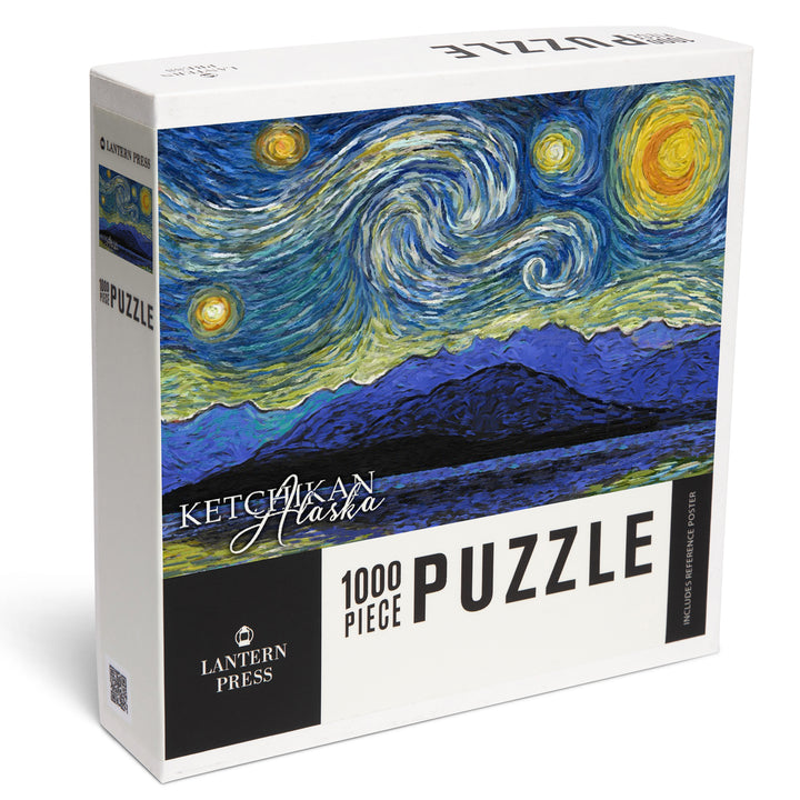 Ketchikan, Alaska, Starry Night, Jigsaw Puzzle