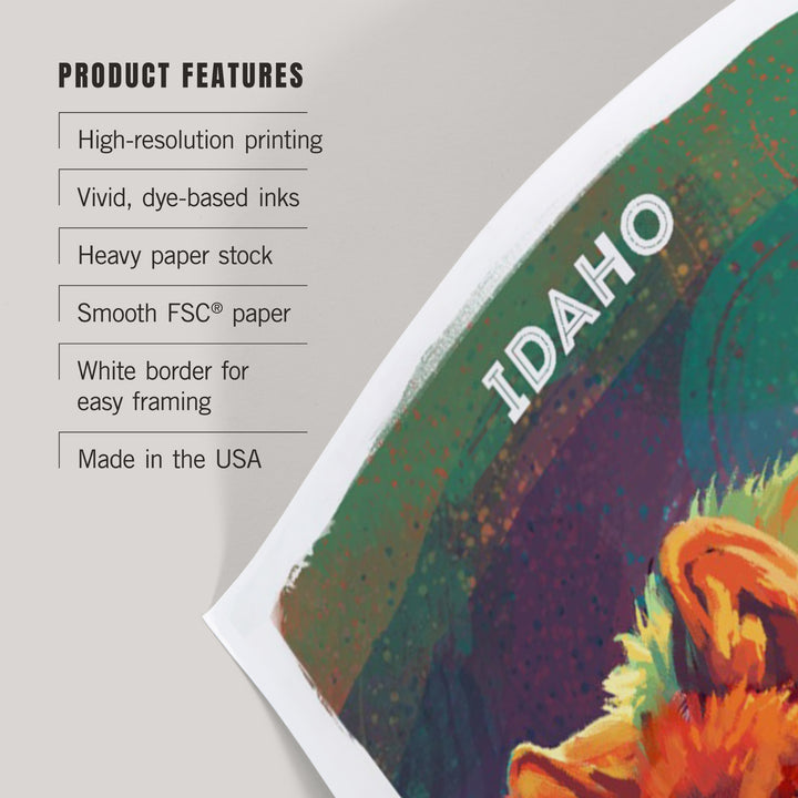 Idaho, Vivid, Gray Wolf, Art & Giclee Prints