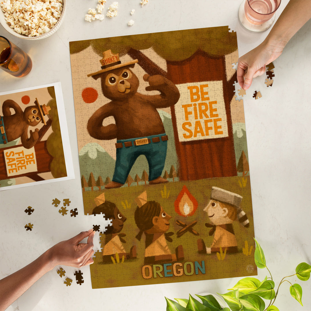 Oregon, Smokey Bear, Fire Safety School, 1000 Piece Jigsaw Puzzle
