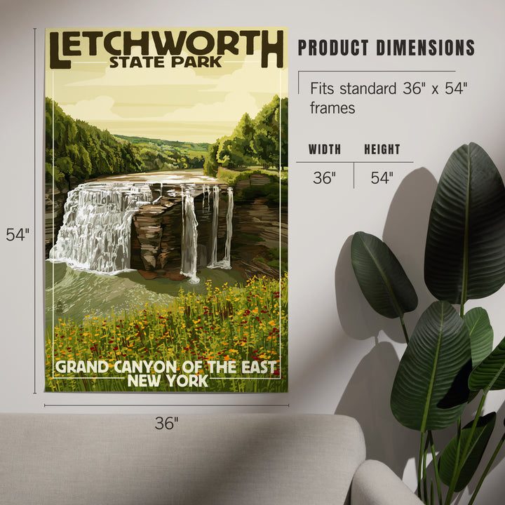 Letchworth State Park, New York, Middle Falls, Grand Canyon of the East, Art & Giclee Prints