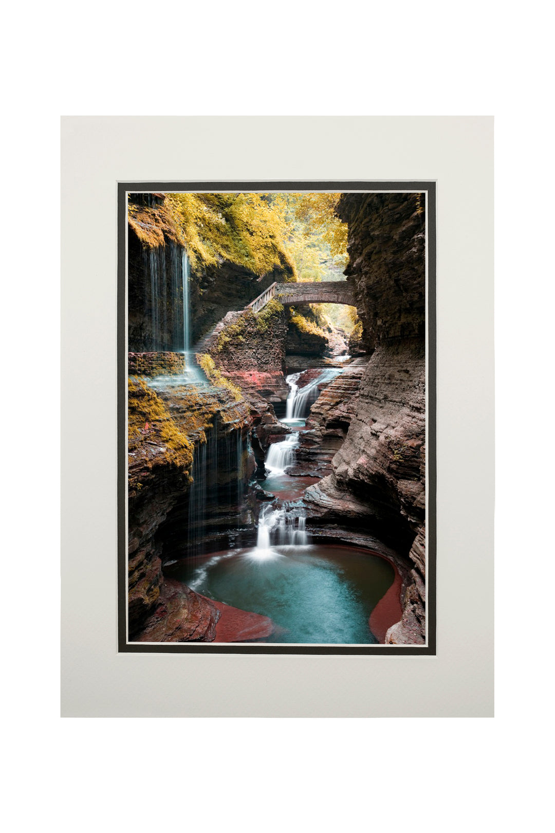 Watkins Glen State Park, New York, Waterfall Scene, Art & Giclee Prints