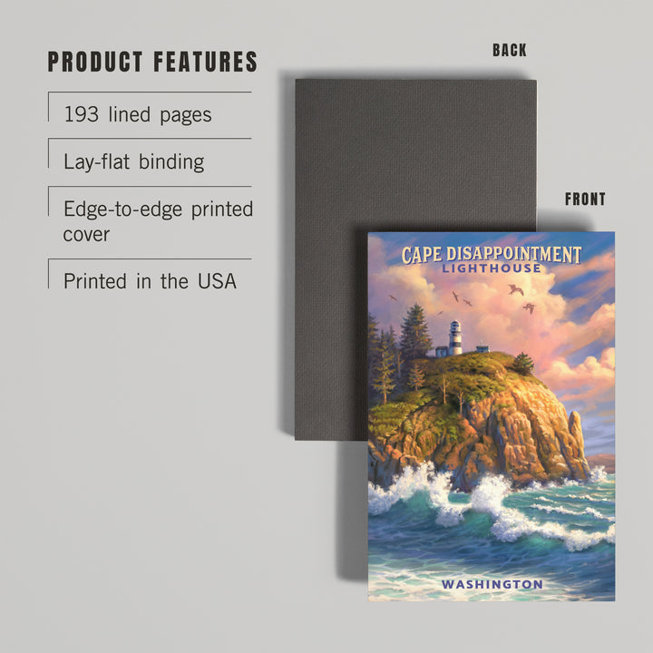 Lined 6x9 Journal, The Columbia-Pacific Coast, Washington 123307, Lay Flat, 193 Pages, FSC paper