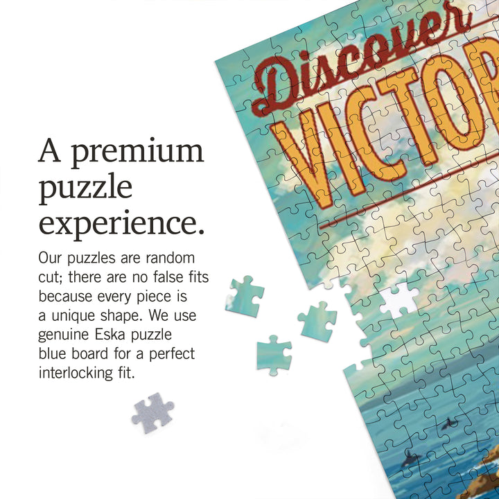 Victoria, Canada, Painterly, Camper Van, Jigsaw Puzzle