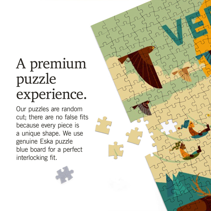 Vermont, Mountain Geometric, 1000 Piece Jigsaw Puzzle