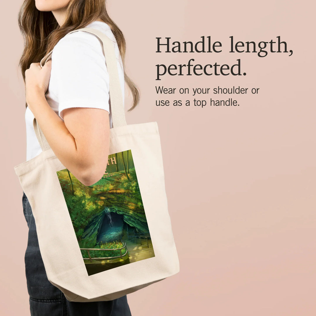 Mammoth Cave National Park, Oil Painting, Tote Bag