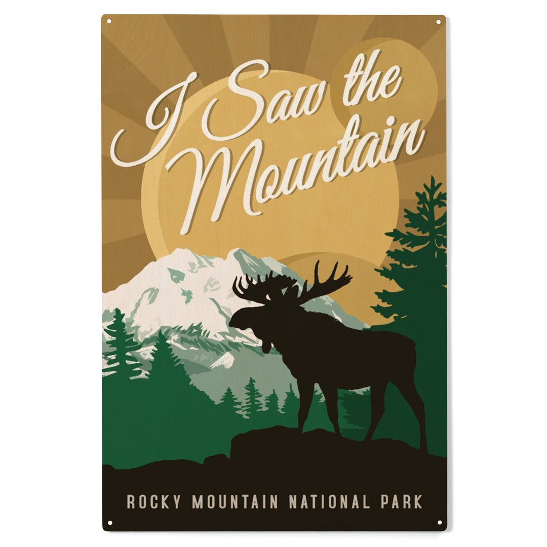 Rocky Mountain National Park, Colorado, I Saw the, Wood Sign and Postcards