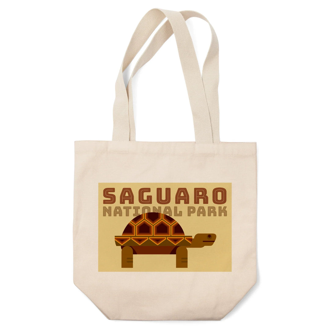 Saguaro National Park, Arizona, Tortoise, Geometric,, Tote Bag