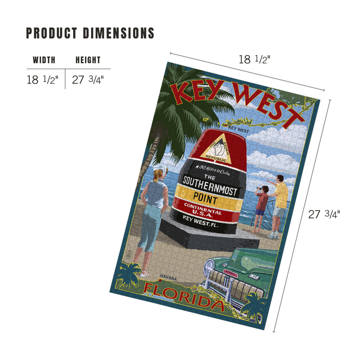 Key West, Florida, The Southernmost Point, Jigsaw Puzzle