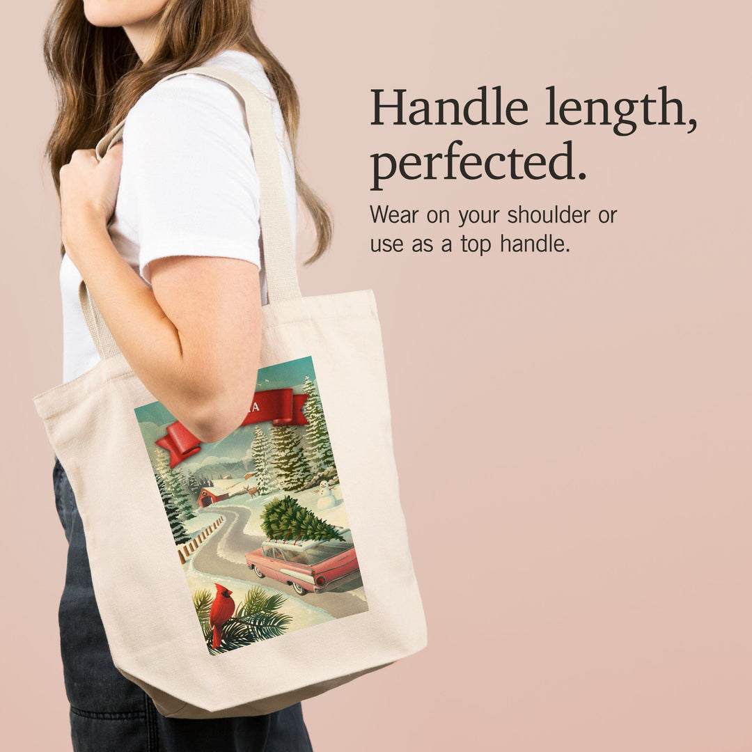 Alabama, Holiday Tradition, Tote Bag Totes Lantern Press 