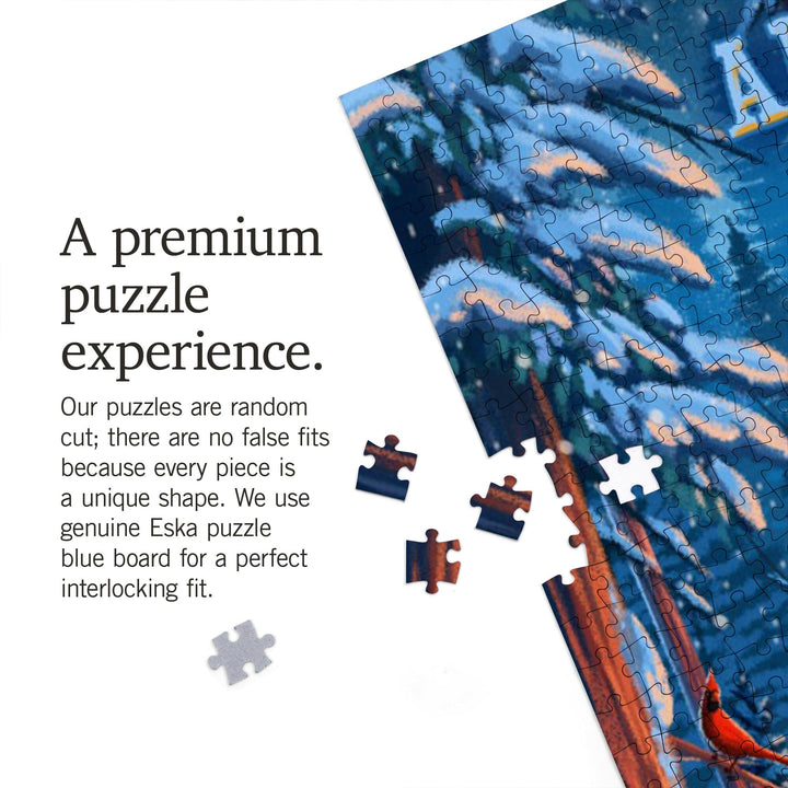 Alaska, Find Your Inner Squatch, Camping Bigfoot, Jigsaw Puzzle Puzzle Lantern Press 