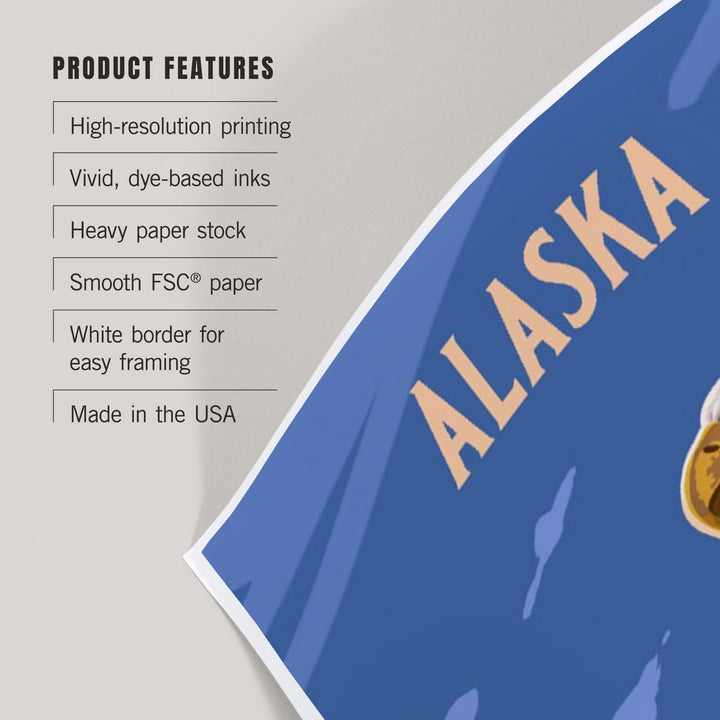 Alaska, Painterly, Bald Eagle, Art & Giclee Prints Art Lantern Press 