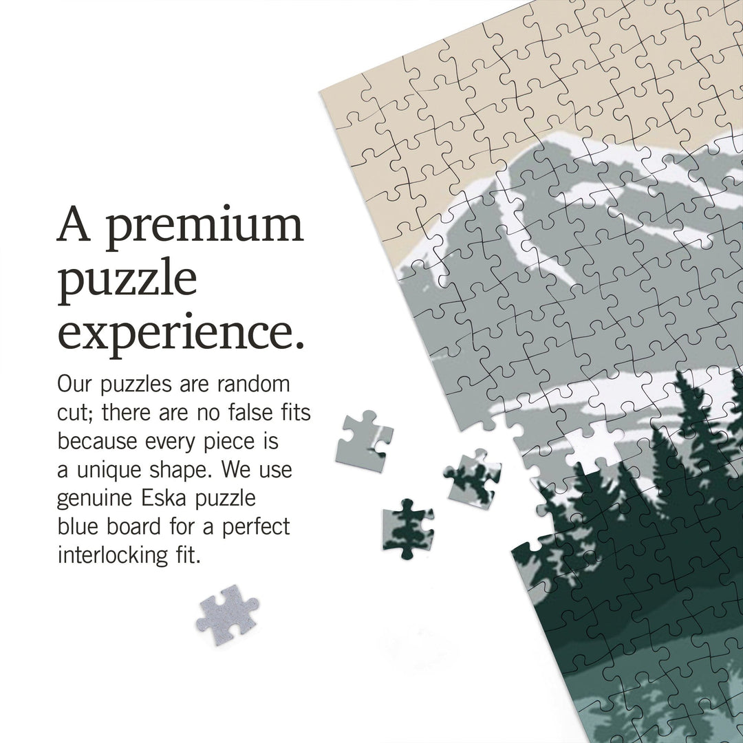 Alaska, Simply Outdoors, Go Explore, Bear Puzzle Lantern Press 