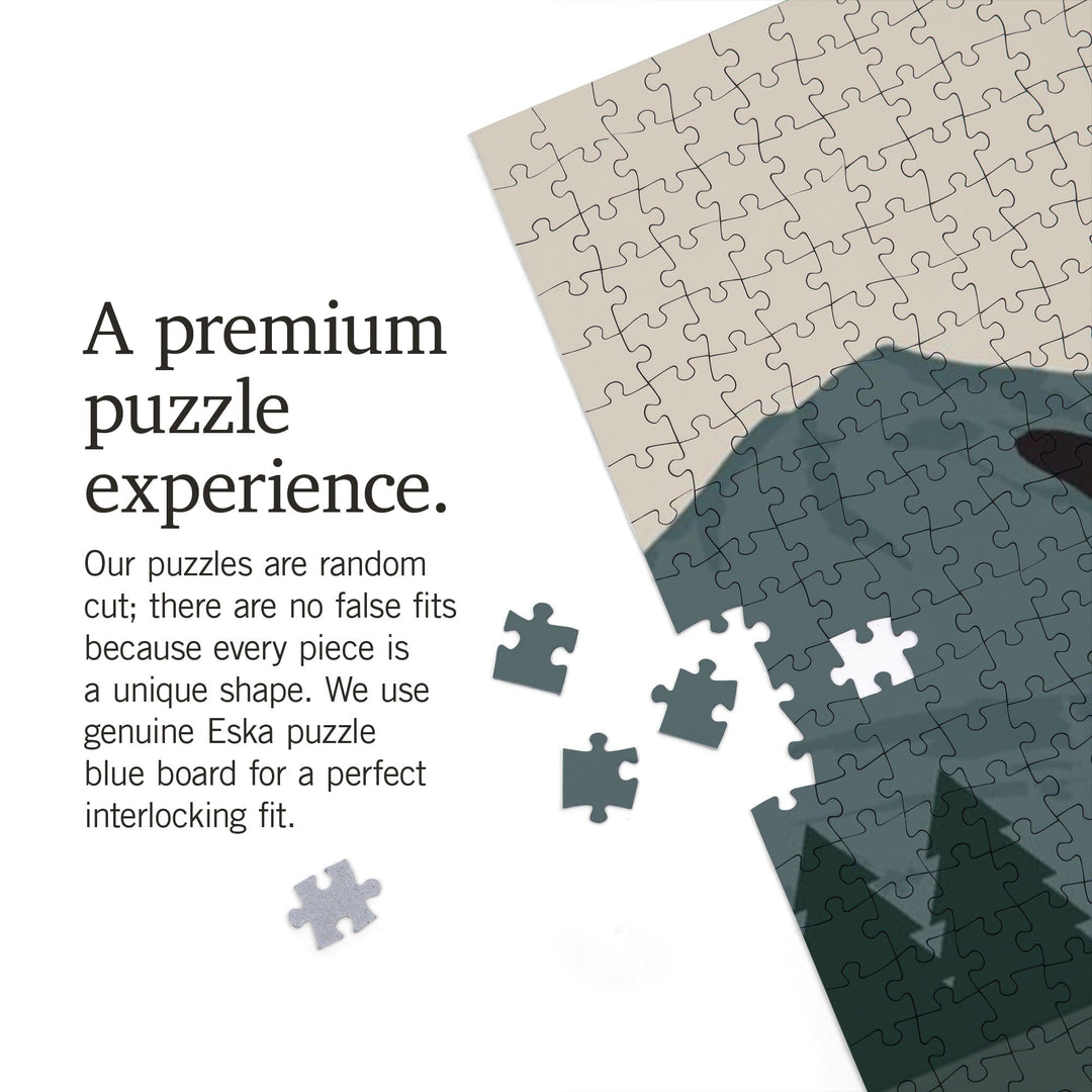 Alaska, Simply Outdoors, Swim On, Orca and Calf Puzzle Lantern Press 