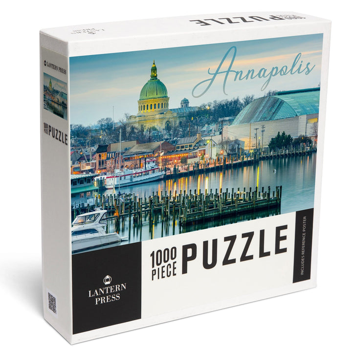 Annapolis, Maryland, Marina, Jigsaw Puzzle Puzzle Lantern Press 
