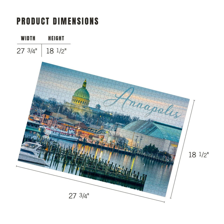 Annapolis, Maryland, Marina, Jigsaw Puzzle Puzzle Lantern Press 