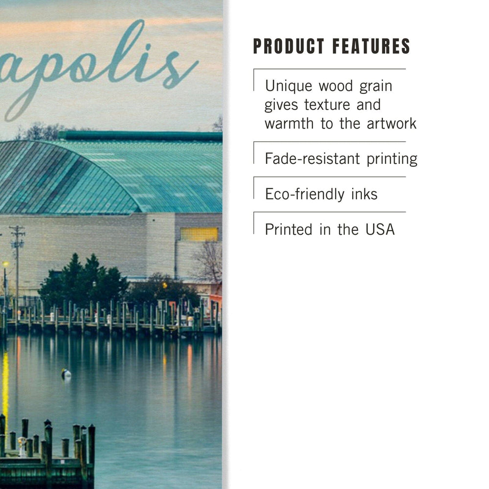 Annapolis, Maryland, Marina, Lantern Press Photography, Wood Signs and Postcards Wood Lantern Press 