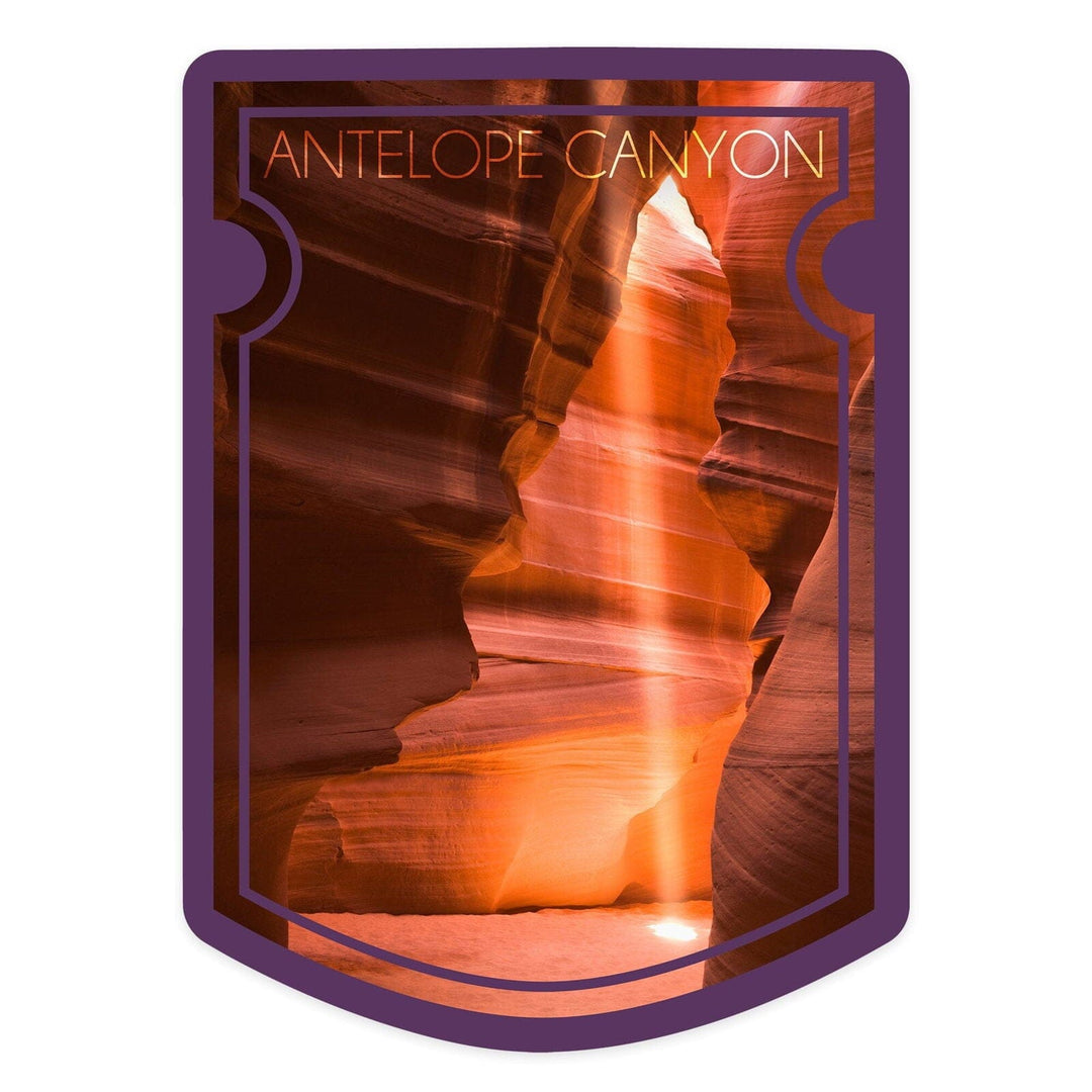 Antelope Canyon, Arizona, Contour, Lantern Press Photography, Vinyl Sticker Sticker Lantern Press 