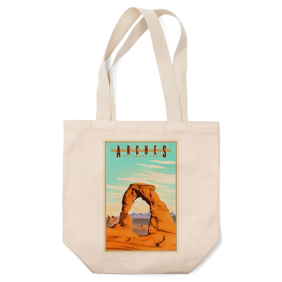 Arches National Park, Lithograph, Lantern Press Artwork, Tote Bag Totes Lantern Press 