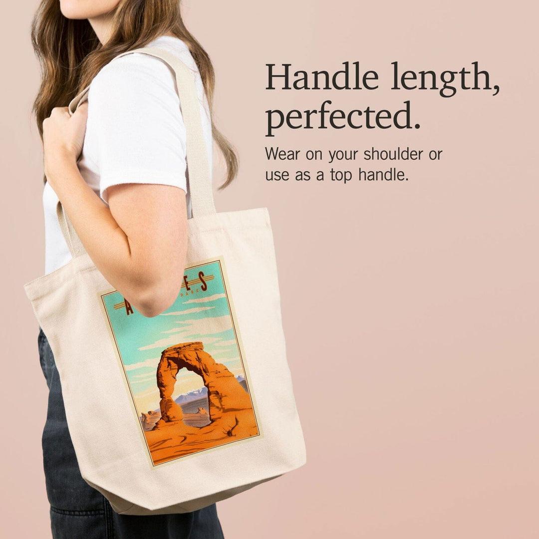 Arches National Park, Lithograph, Lantern Press Artwork, Tote Bag Totes Lantern Press 