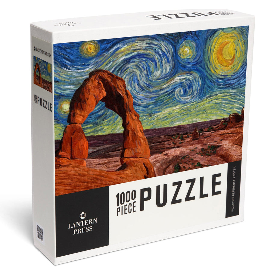 Arches National Park, Starry Night National Park Series, Jigsaw Puzzle Puzzle Lantern Press 