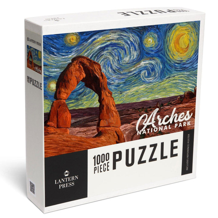 Arches National Park, Starry Night Series, Delicate Arch, Jigsaw Puzzle Puzzle Lantern Press 