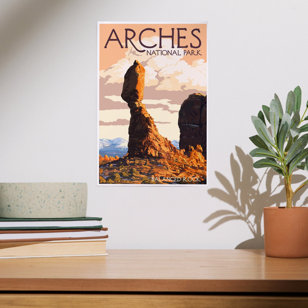 Arches National Park, Utah, Balanced Rock, Art & Giclee Prints Art Lantern Press 