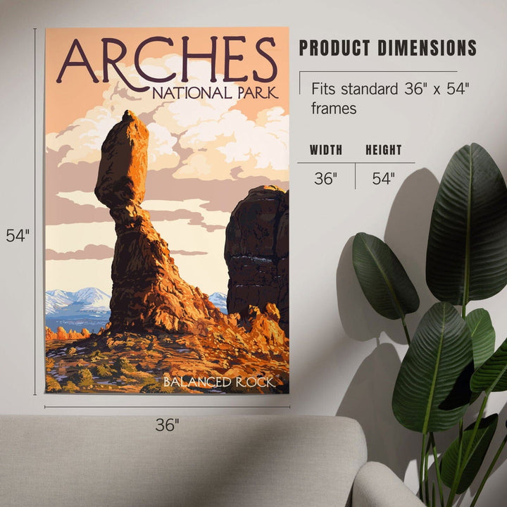 Arches National Park, Utah, Balanced Rock, Art & Giclee Prints Art Lantern Press 