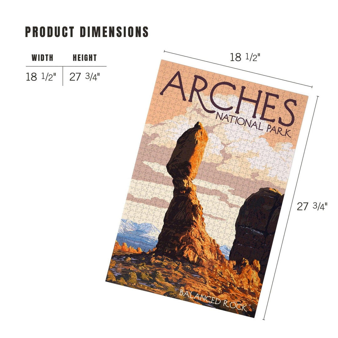 Arches National Park, Utah, Balanced Rock, Jigsaw Puzzle Puzzle Lantern Press 