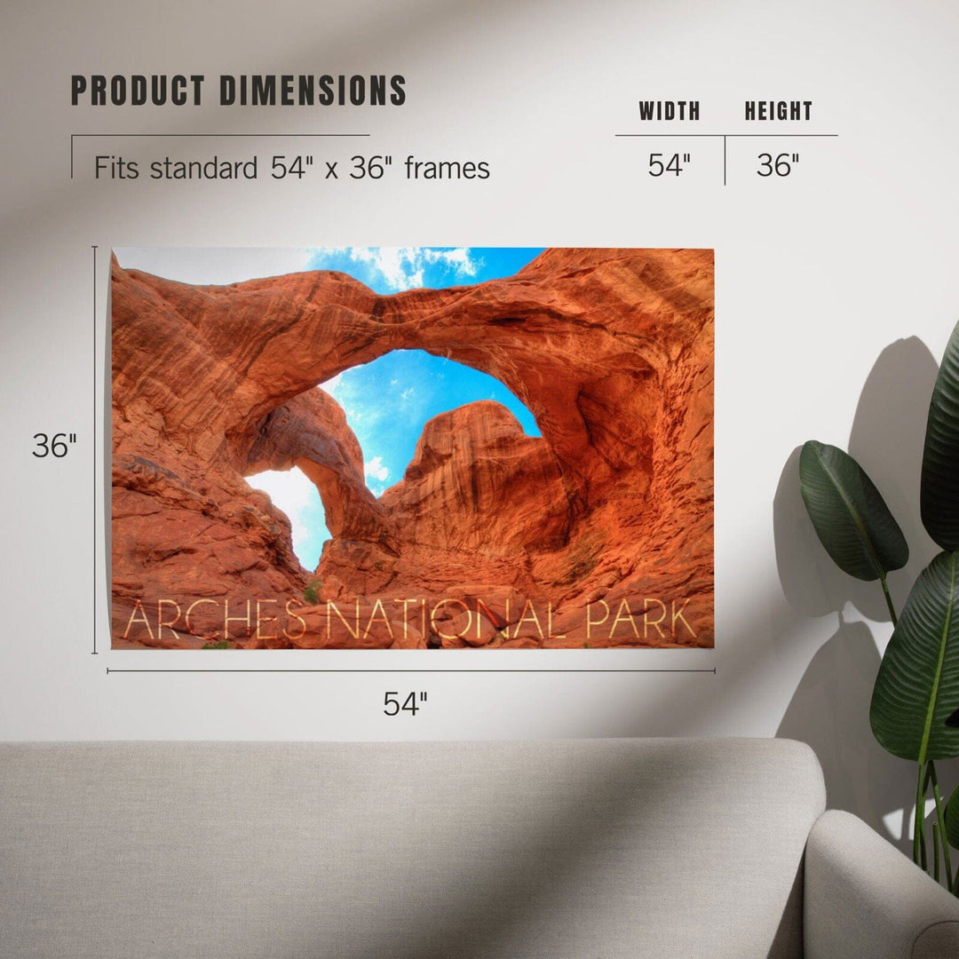 Arches National Park, Utah, Daytime Blue Sky, Art & Giclee Prints Art Lantern Press 