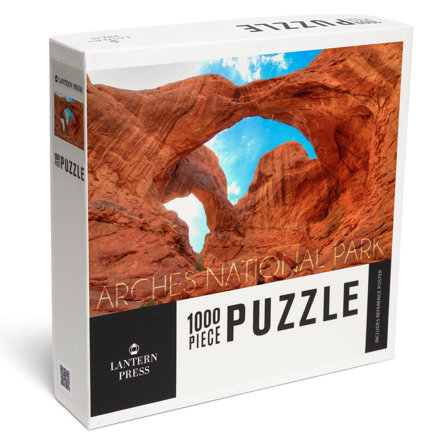 Arches National Park, Utah, Daytime Blue Sky, Jigsaw Puzzle Puzzle Lantern Press 