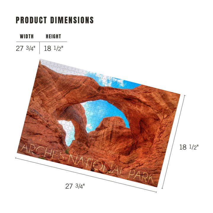 Arches National Park, Utah, Daytime Blue Sky, Jigsaw Puzzle Puzzle Lantern Press 