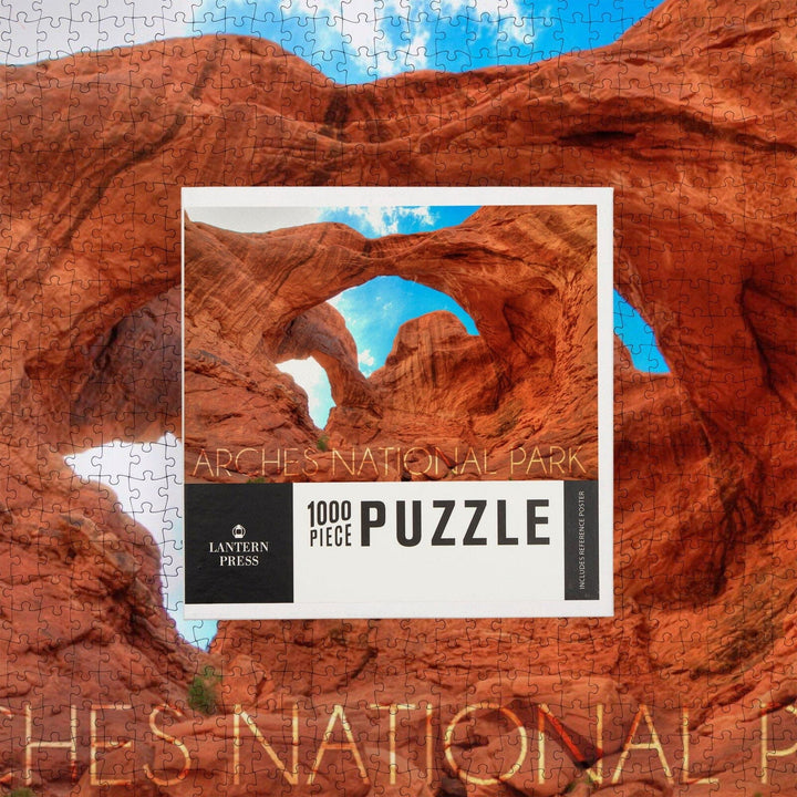 Arches National Park, Utah, Daytime Blue Sky, Jigsaw Puzzle Puzzle Lantern Press 