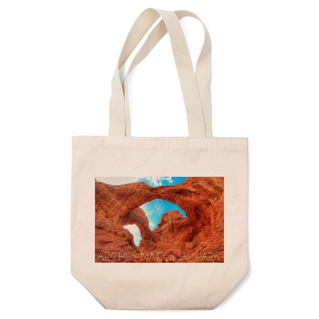 Arches National Park, Utah, Daytime Blue Sky, Lantern Press Photography, Tote Bag Totes Lantern Press 