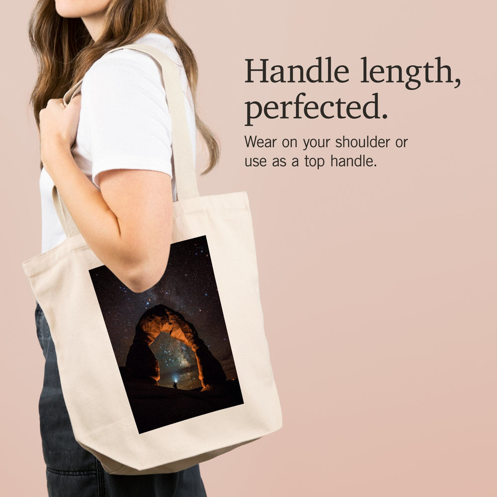 Arches National Park, Utah, Delicate Arch and Milky Way, Tote Bag Totes Lantern Press 