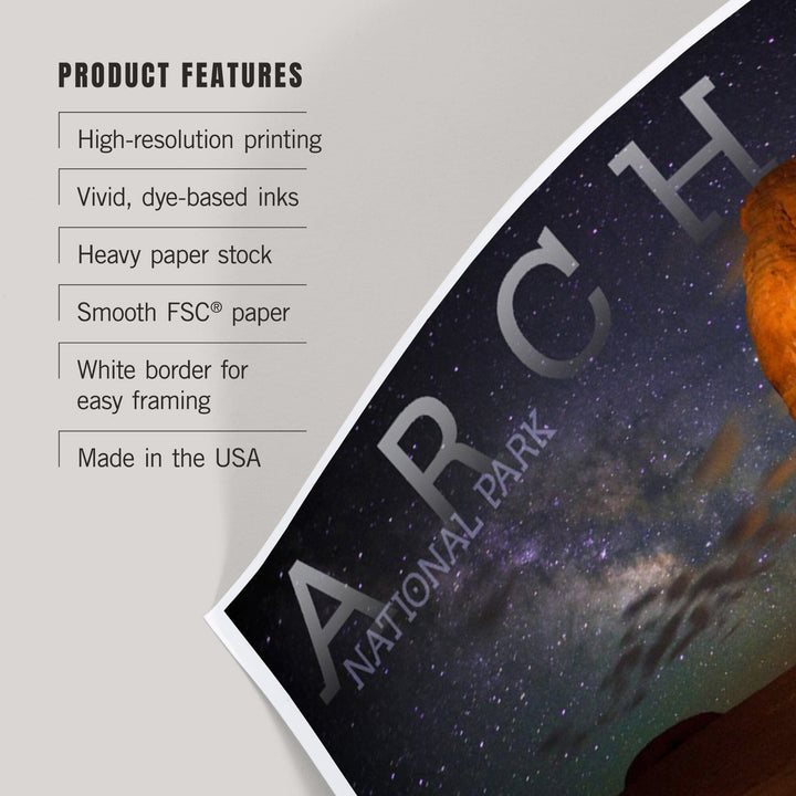 Arches National Park, Utah, Delicate Arch, Art & Giclee Prints Art Lantern Press 