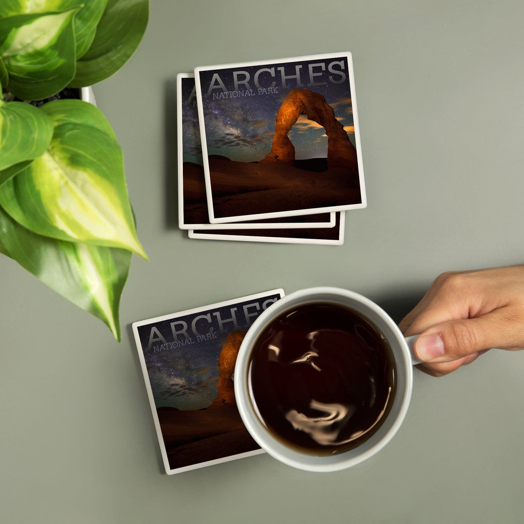 Arches National Park, Utah, Delicate Arch, Coasters Coasters Lantern Press 