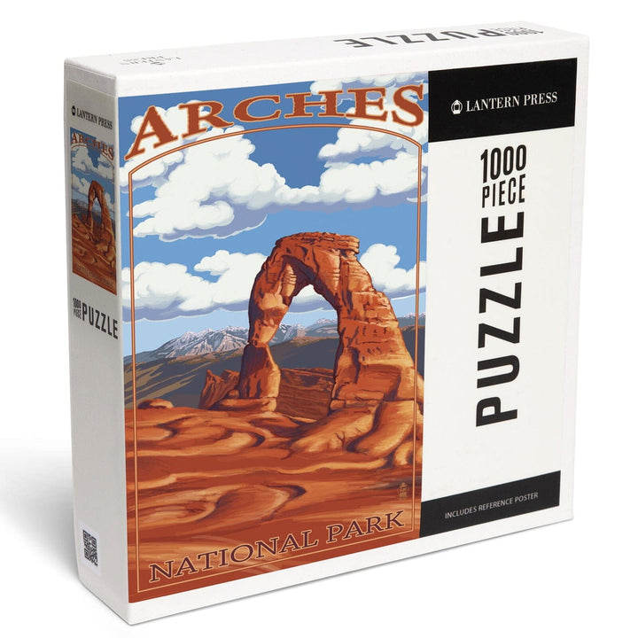 Arches National Park, Utah, Delicate Arch, Day Scene, Jigsaw Puzzle Puzzle Lantern Press 