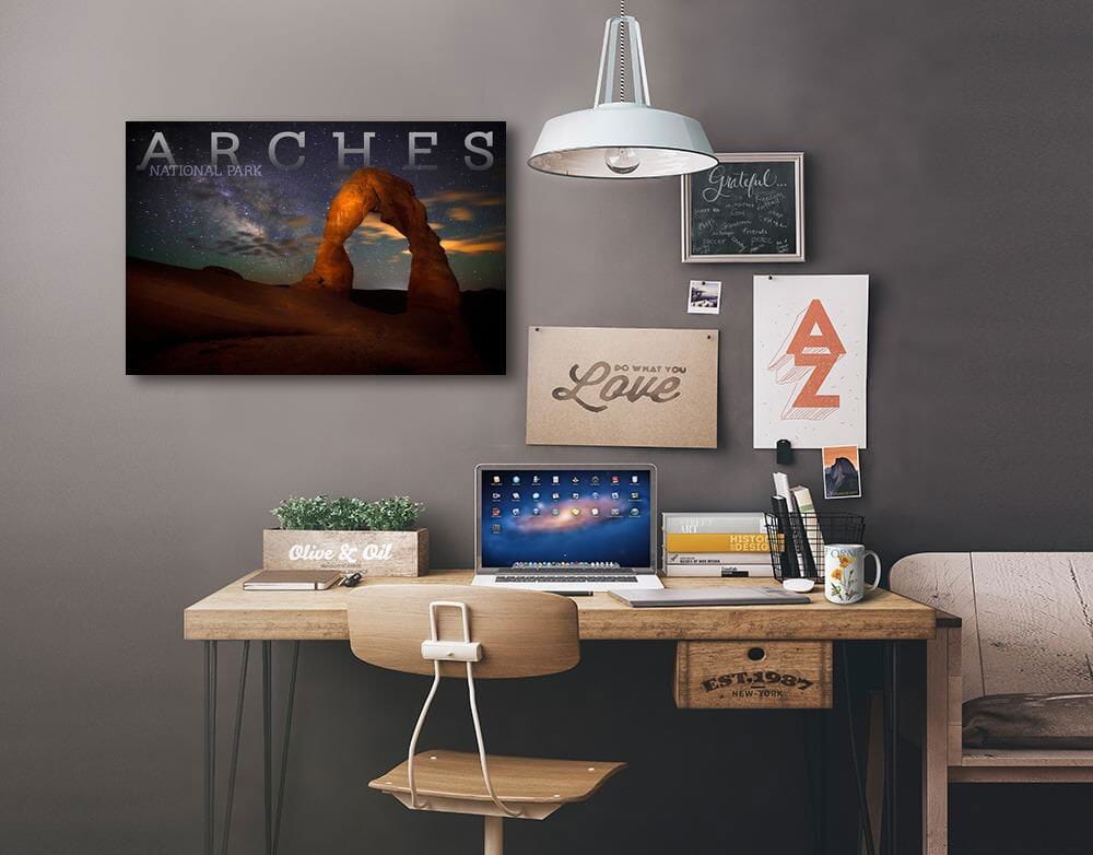 Arches National Park, Utah, Delicate Arch, Lantern Press Photography, Stretched Canvas Canvas Lantern Press 