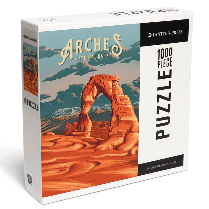 Arches National Park, Utah, Painterly National Park Series, Jigsaw Puzzle Puzzle Lantern Press 