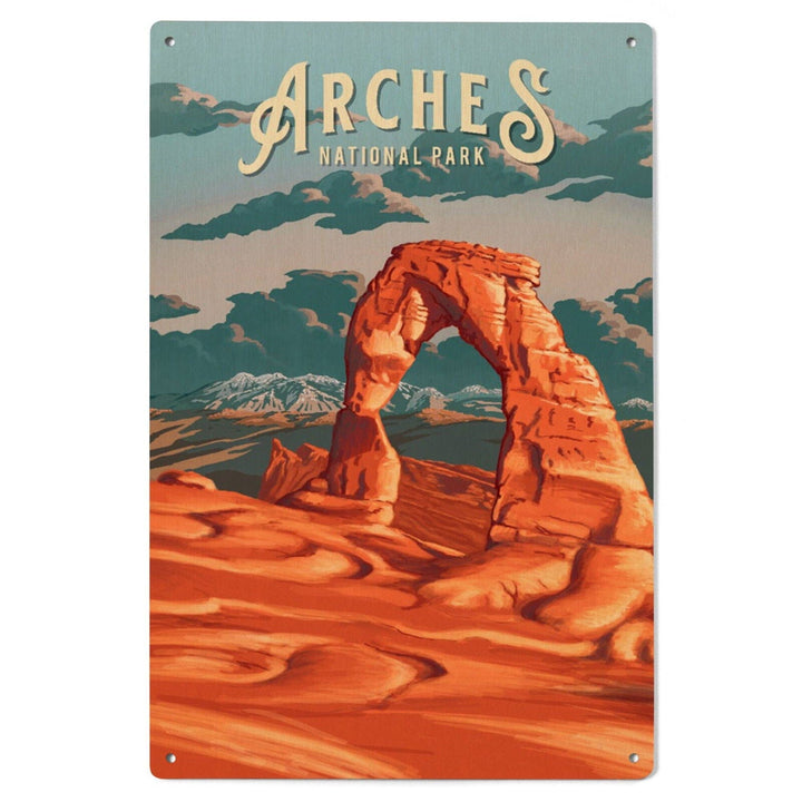 Arches National Park, Utah, Painterly National Park Series, Wood Signs and Postcards Wood Lantern Press 