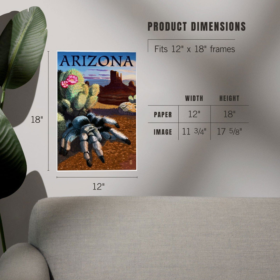 Arizona, Blond Tarantula, Art & Giclee Prints Art Lantern Press 