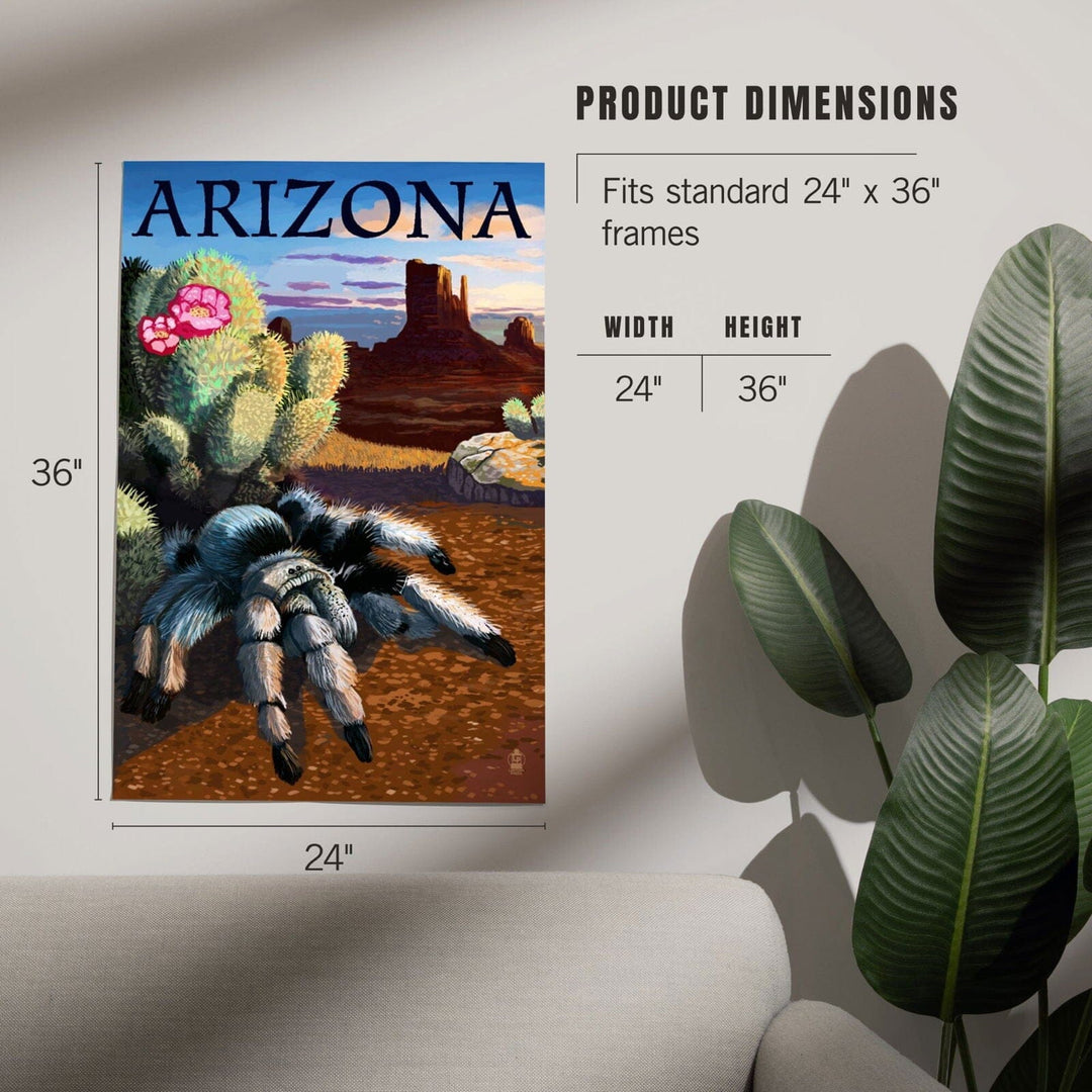 Arizona, Blond Tarantula, Art & Giclee Prints Art Lantern Press 