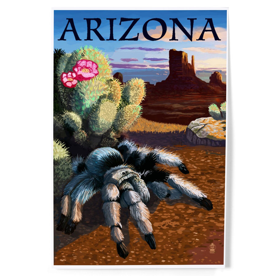 Arizona, Blond Tarantula, Art & Giclee Prints Art Lantern Press 