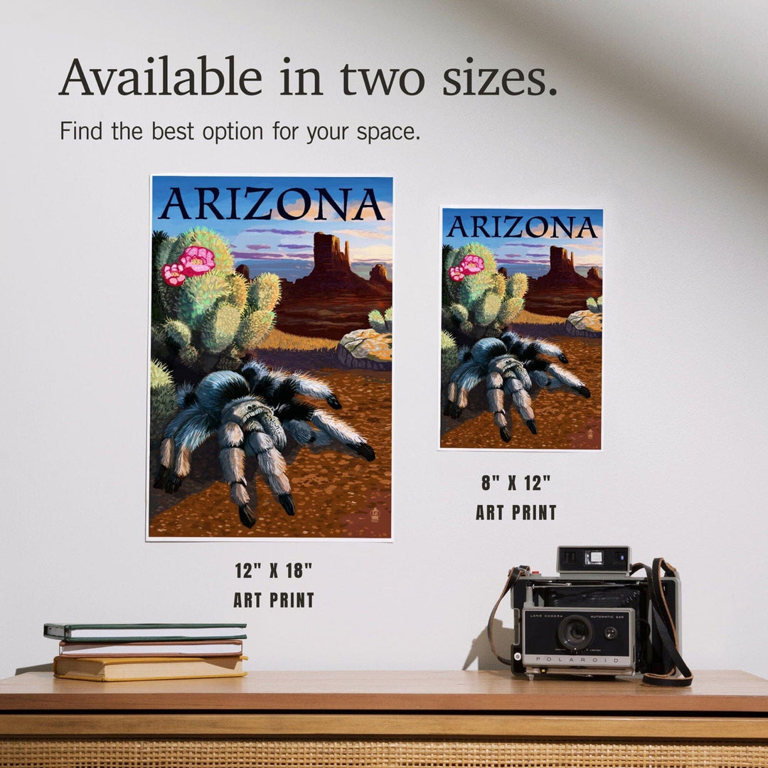 Arizona, Blond Tarantula, Art & Giclee Prints Art Lantern Press 