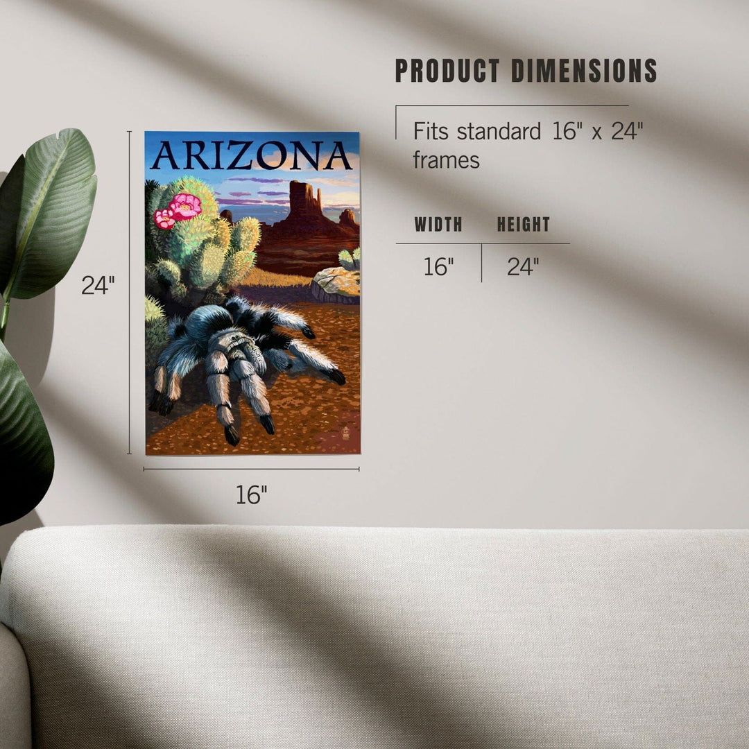 Arizona, Blond Tarantula, Art & Giclee Prints Art Lantern Press 