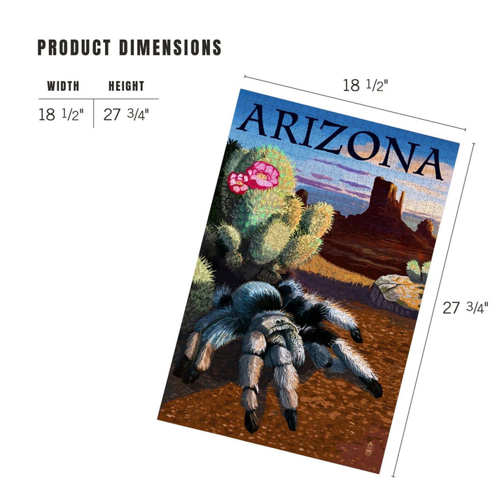 Arizona, Blond Tarantula, Jigsaw Puzzle Puzzle Lantern Press 