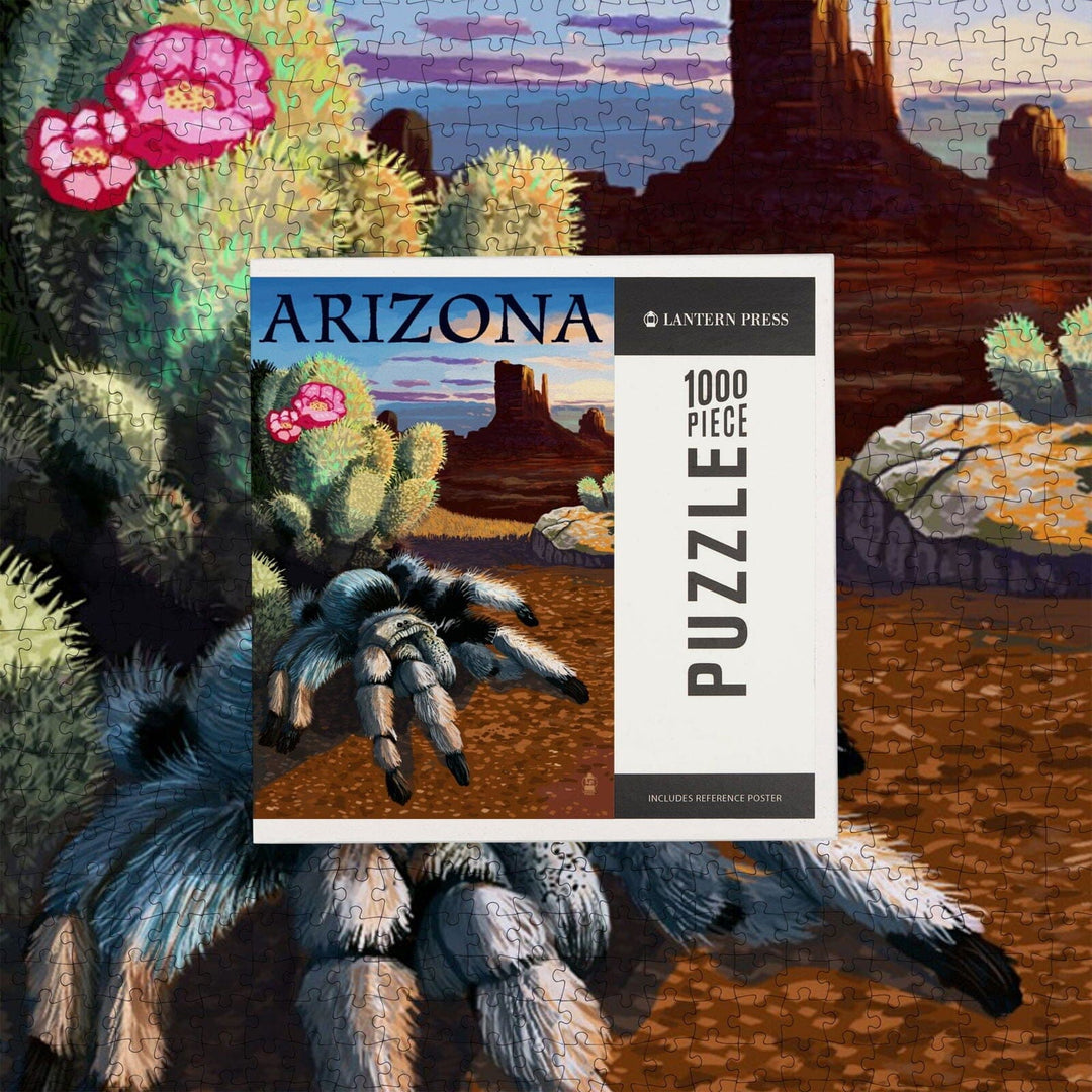 Arizona, Blond Tarantula, Jigsaw Puzzle Puzzle Lantern Press 